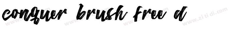 Conquer Brush Free D字体转换